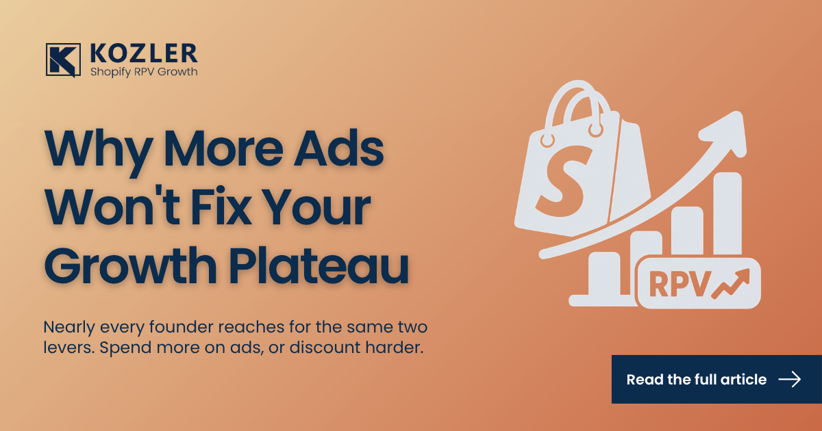 Why DTC Brands Hit a Growth Plateau And Why More Ads Won't Fix It